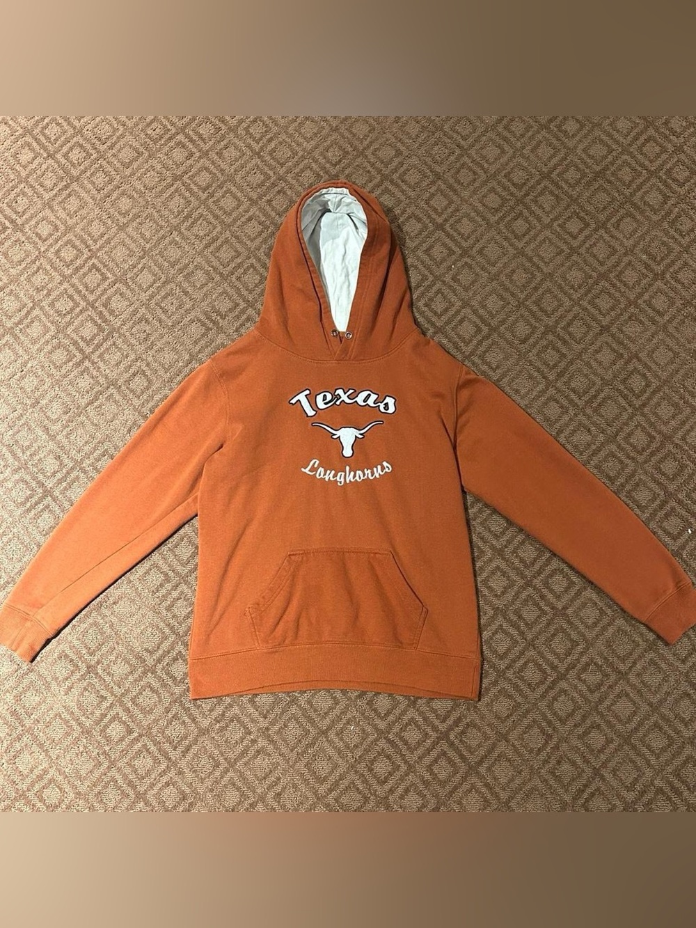 Stadium Athletics Orange Texas Longhorns Crewneck Hoodie